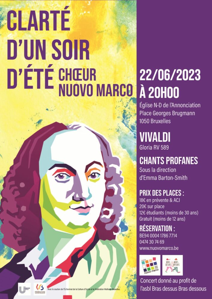 Affiche du concert de Nuovo Marco 2023 : Clarté d'un soir d'été
