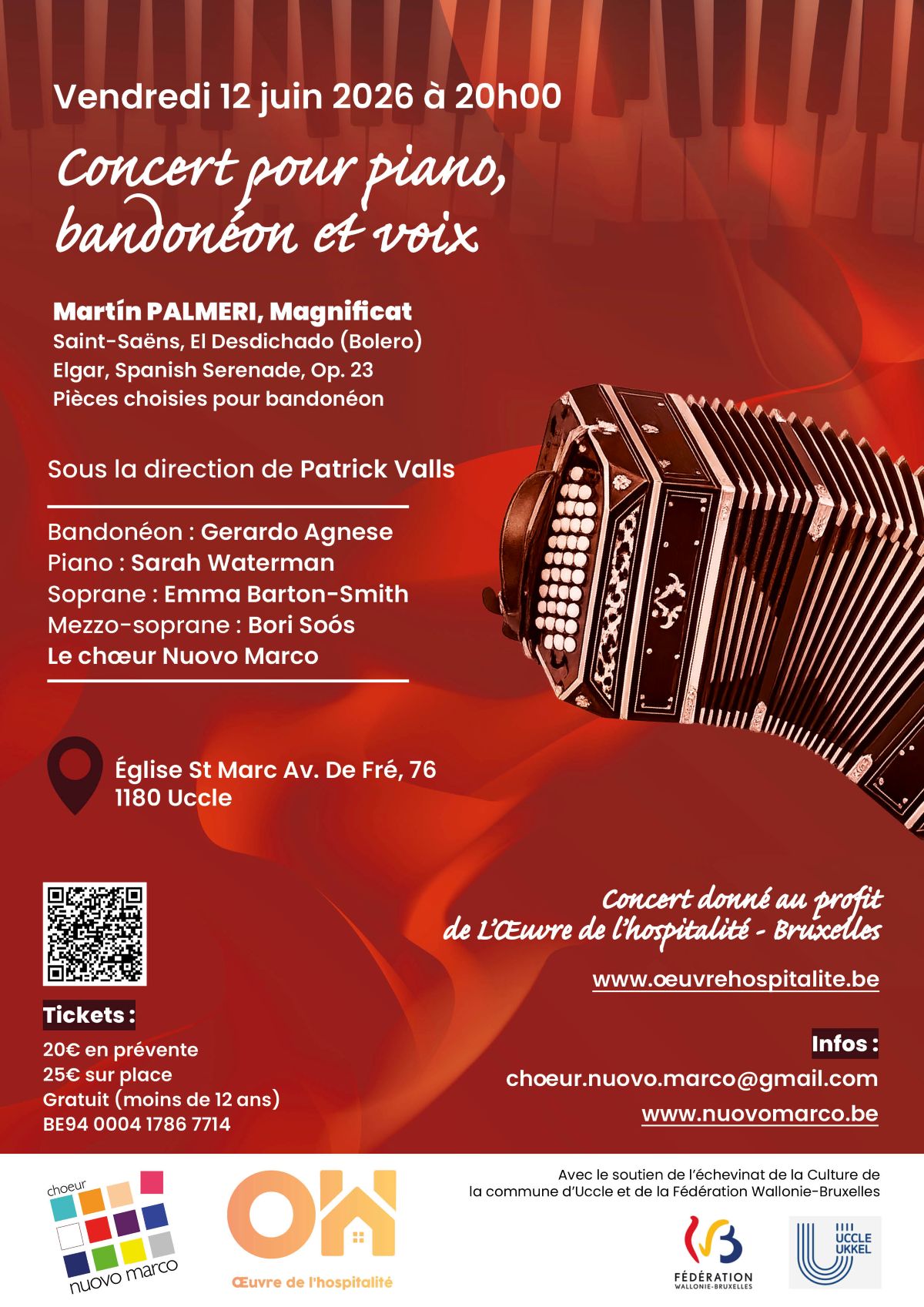 Affiche du concert de Nuovo Marco 2026